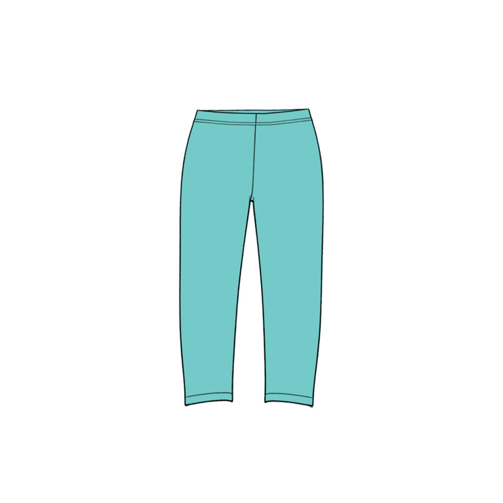 Preorder MOQ 5 pcs GLP3990 Leopard Blue Green Yoga Girls Set
