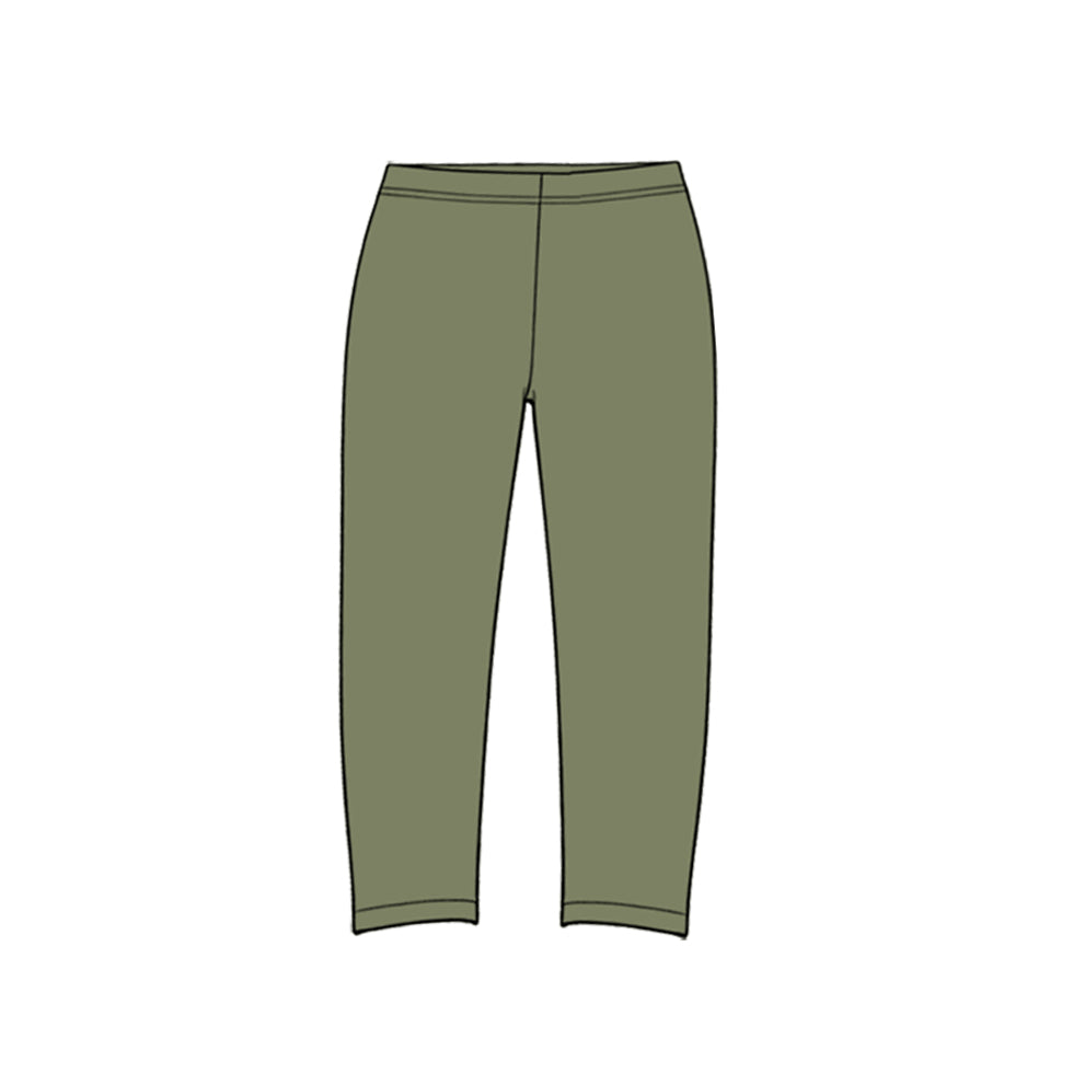 Preorder MOQ 5 pcs GLP4001 Hunting Leaves Gray Green Yoga Girls Set