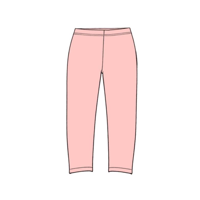 Preorder MOQ 5 pcs GLP4073 Valentine's Day  Colorful Love Pink Mockneck Yoga Girls Set