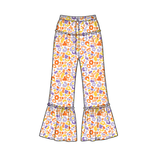 Preorder MOQ 5 pcs Each Style Colorful Leopard Girl's Wide-Leg Pants Kids Matching Clothes£¨¸±±¾£©