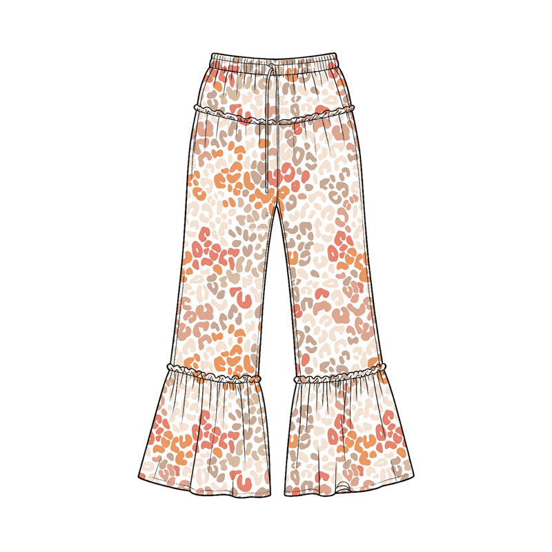 Preorder MOQ 5 pcs Each Style Colorful Leopard Girl's Wide-Leg Pants Kids Matching Clothes£¨¸±±¾£©