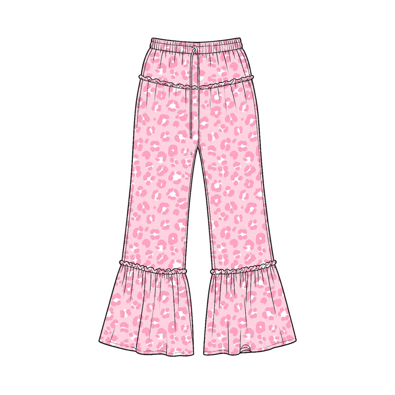 Preorder MOQ 5 pcs Each Style Colorful Leopard Girl's Wide-Leg Pants Kids Matching Clothes£¨¸±±¾£©