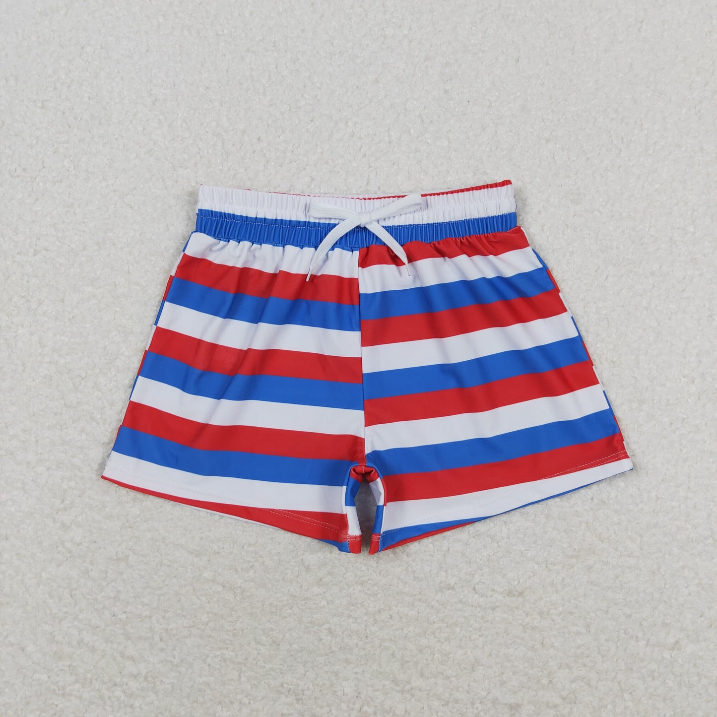 S0233 Red and blue striped swimming trunks set high quality wholesale swimwear kids boy