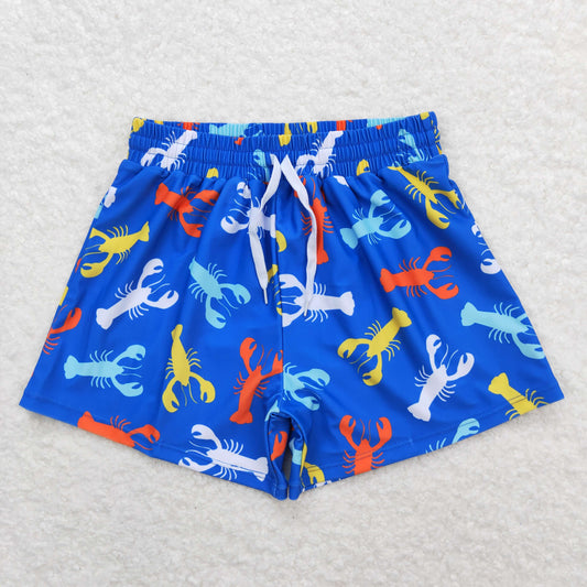 S0269 Color crayfish blue swimming trunks High quality