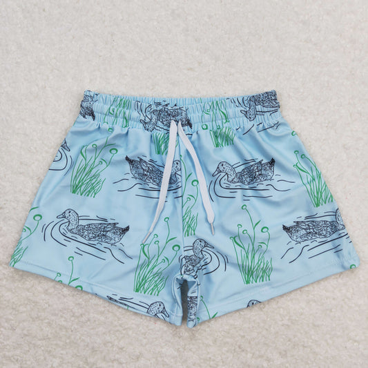 S0361 Duck aqua swimming trunks high quality