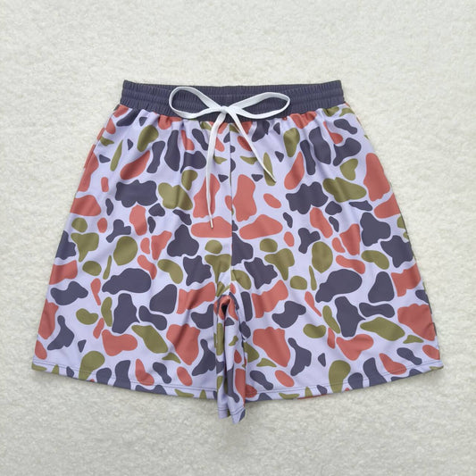 S0402 adult man gray yellow green camo swimming trunks RTS 202508