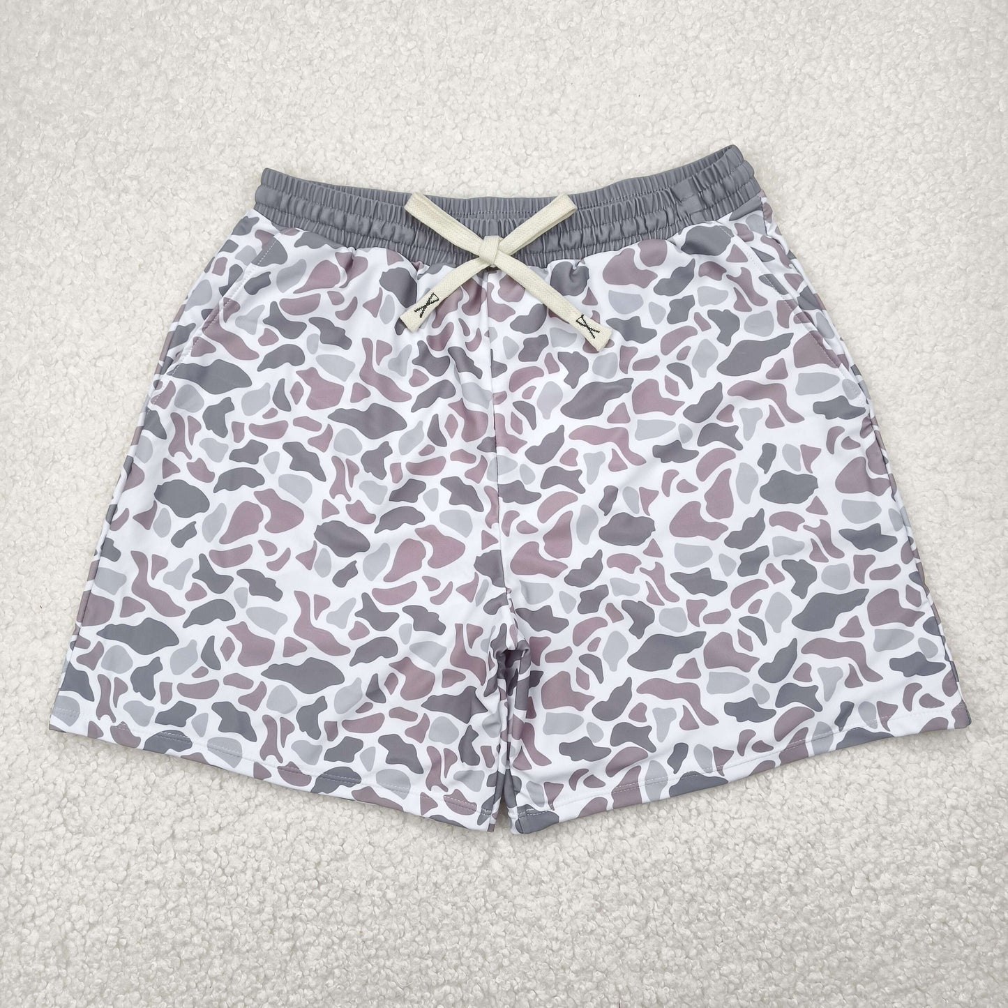 S0403 adult man grey camo swimwear boutique swimming trunks RTS Local Warehouse