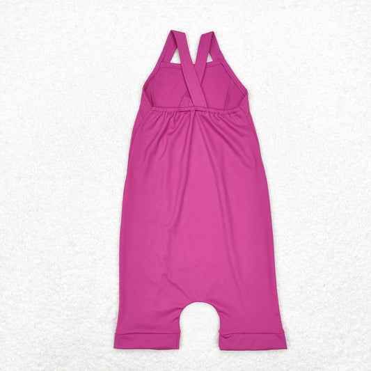 S0448 Solid color purple integrated yoga dress