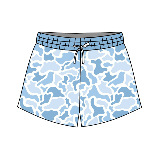 MOQ 5 PCS preorder S0771 Blue Camouflage Shorts Girls Shorts 202603