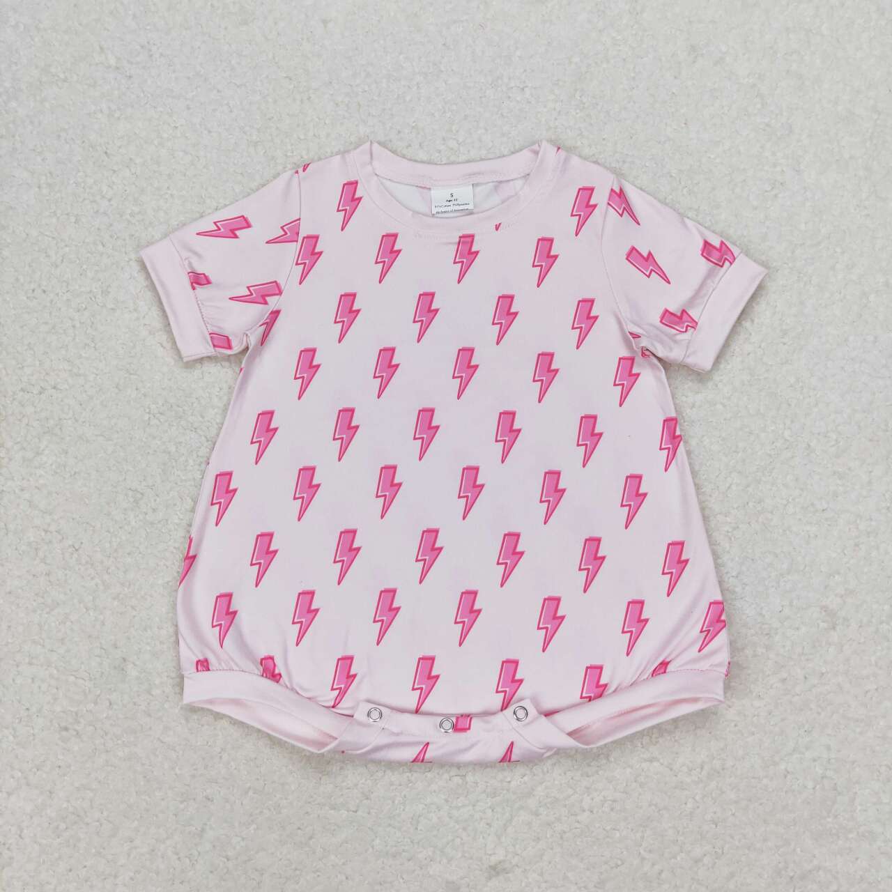 SR1557 Lightning Short sleeve romper high quality wholesale baby rompers baby girl