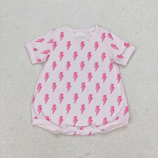 SR1557 Lightning Short sleeve romper high quality wholesale baby rompers baby girl