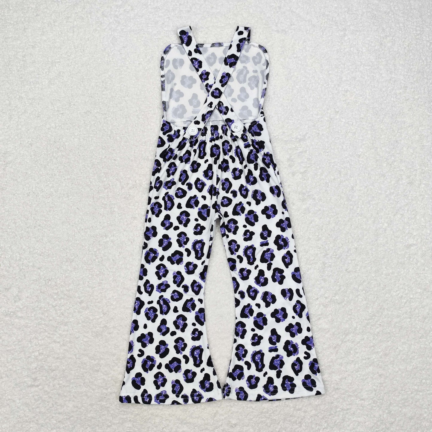 SR1932 Purple leopard print white strap onesie high quality wholesale