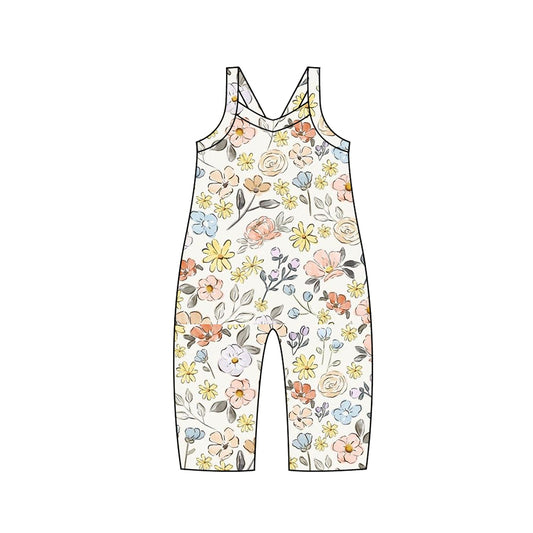 Preorder SR1981 Flower sleeveless onesies high quality wholesale