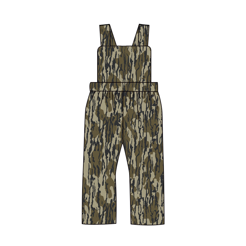 Preorder SR1990 Camouflage army green belt jumpsuit