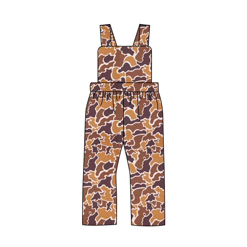 Preorder SR1992 Camo yellow-brown jumpsuit with straps