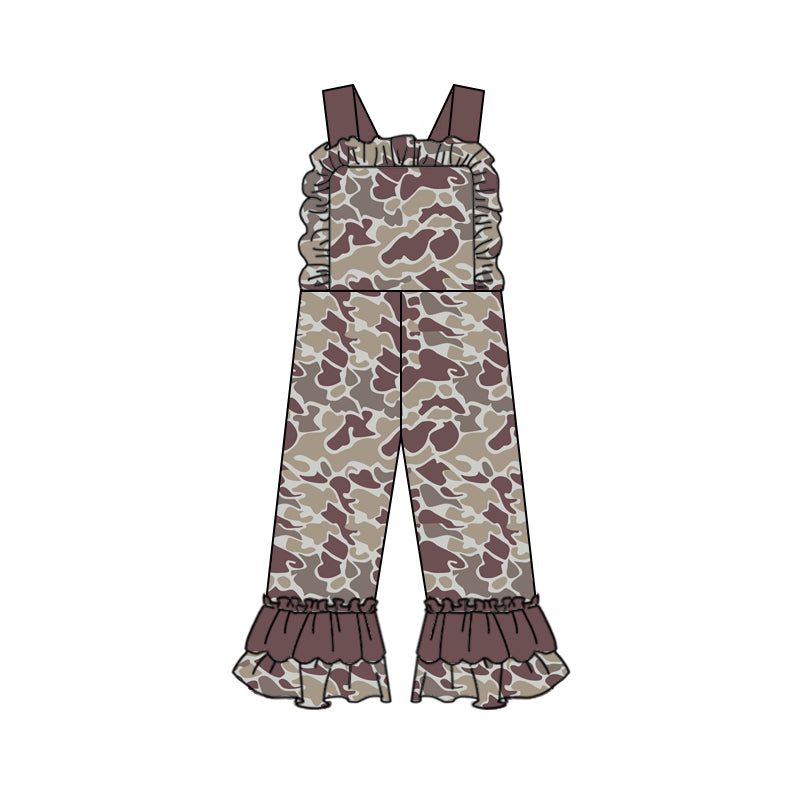 Preorder SR1999 Camo lace strap jumpsuit