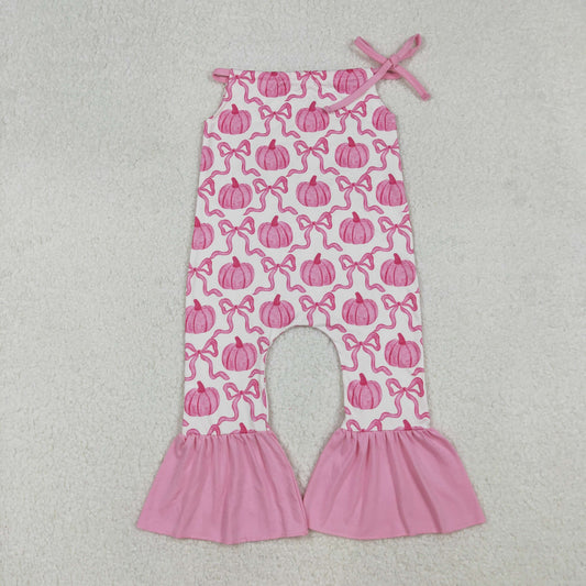 SR3200-4xs-xl Pumpkin Pink Halter Girls Jumpsuits 202509 RTS