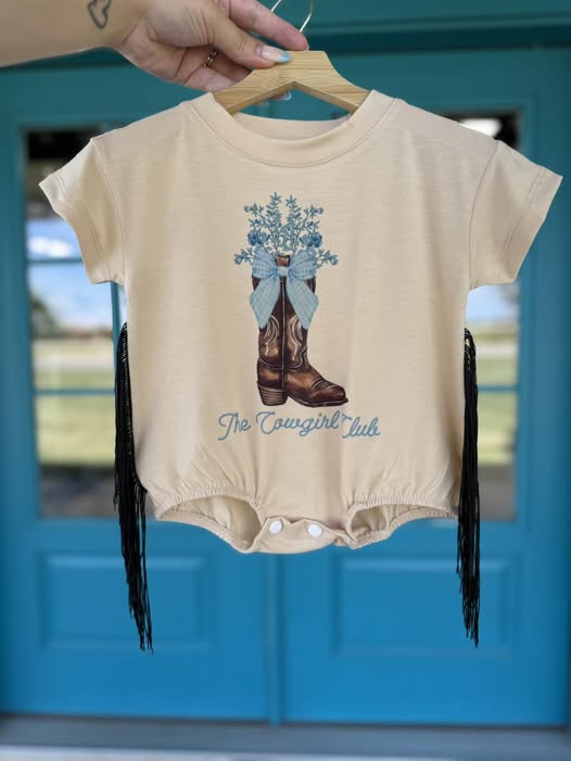 MOQ 5 PCS preorder SR3500 Boots Flower Beige Short-Sleeved Girls Bubble Romper 202511