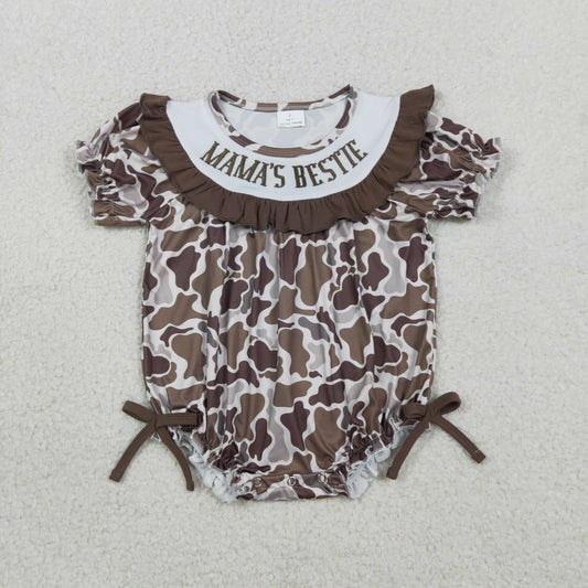 Sibling Matching Clothes Embroidered Mothers/Fathers Day Brown Camouflage Kids Sets 202603 RTS