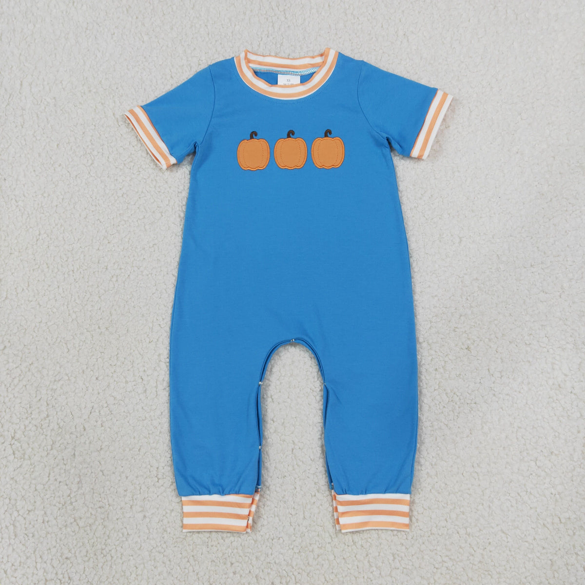 Embroidery Fall Pumpkin Kids Matching Clothes