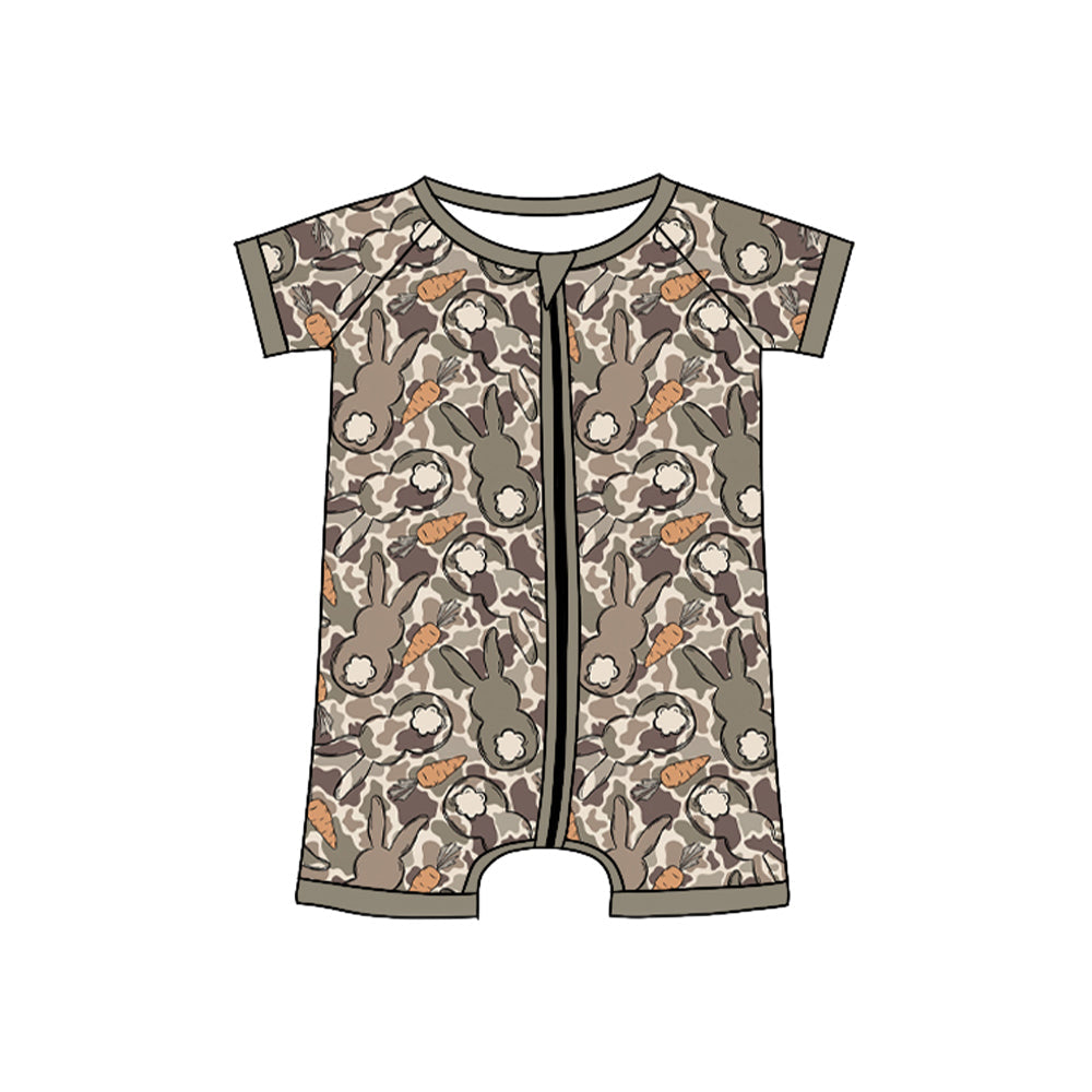Preorder MOQ 5 pcs Each Style Easter Bunny Camo Kids Matching Clothes 202609