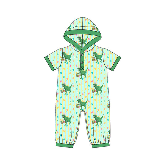 Preorder MOQ 5 pcs Each Style Easter Bunny Ears Dinosaur Hoodie Green Kids Matching Clothes