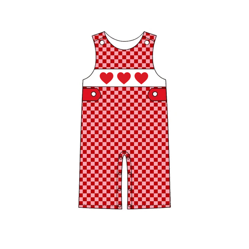Preorder MOQ 5 pcs Each Style Cherry Love Red Plaid Kids Matching Clothes