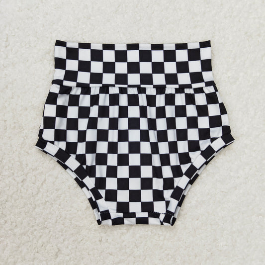 SS0139 Black and white checkered briefs high quality wholesale kids clothing manufacturers