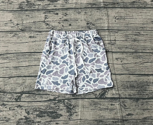 NO MOQ SS0140-2 preorder Gray Blue Camouflage Boys Shorts 202510