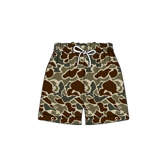 MOQ 5 Preorder SS0202-2 Boys Brown Green Camouflage Shorts 202510