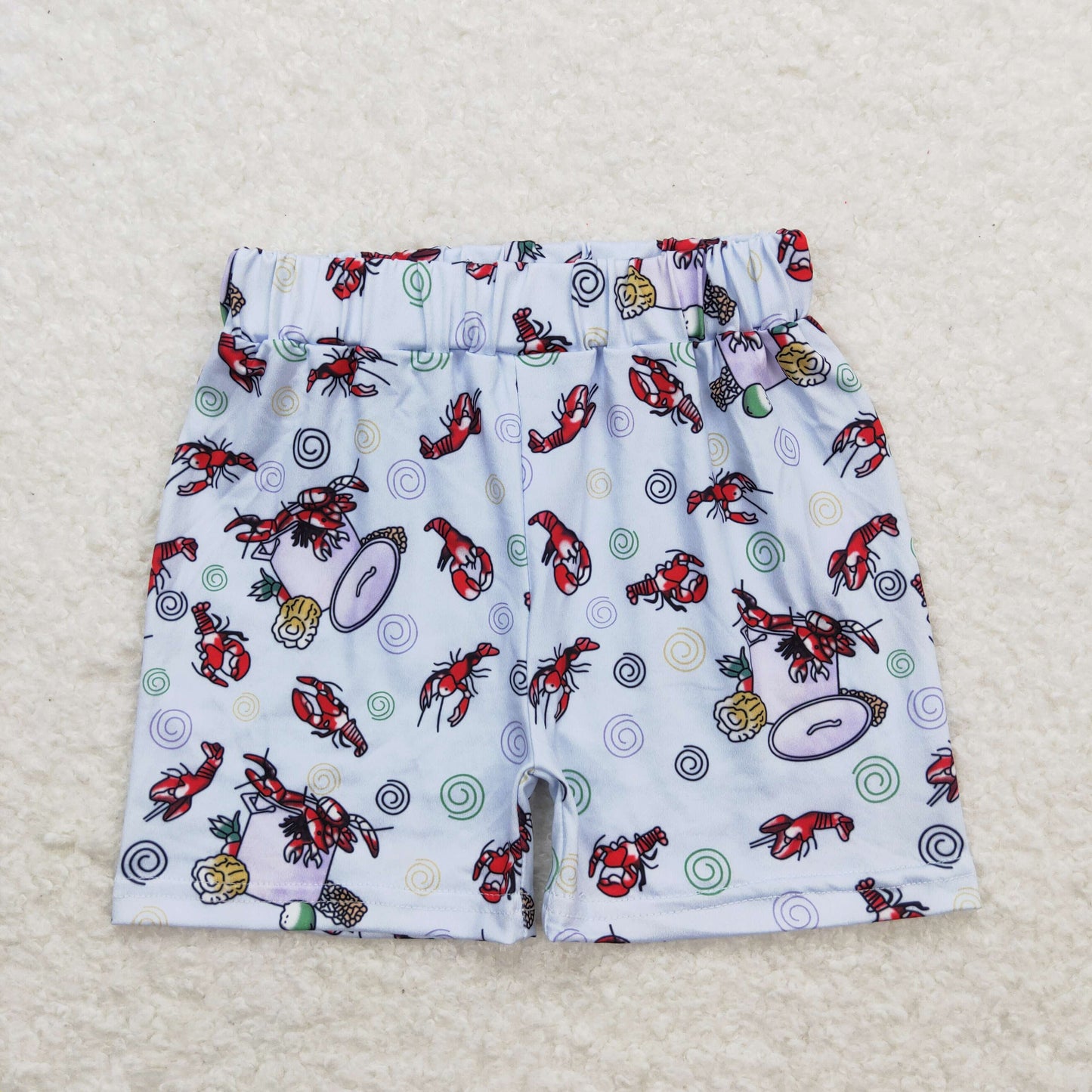 SS0220 Crayfish Corn Gray Blue Boys Shorts RTS 202509