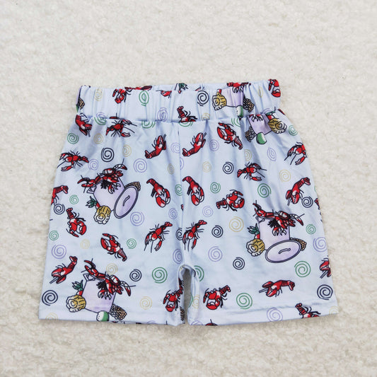 SS0220 Crayfish Corn Gray Blue Boys Shorts RTS 202509
