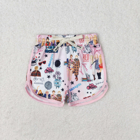 SS0255 swift pink and white shorts high quality