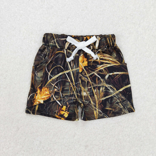 SS0280 Leaf Camouflage Brown Boys Shorts RTS 202509