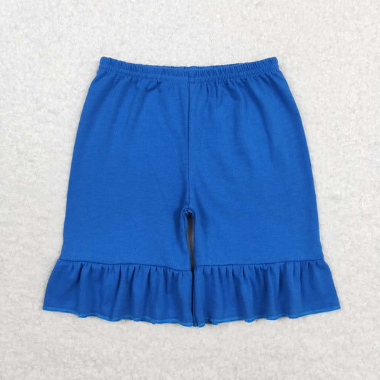 SS0349 Blue lace shorts high quality promotional oem low price one year kids shorts