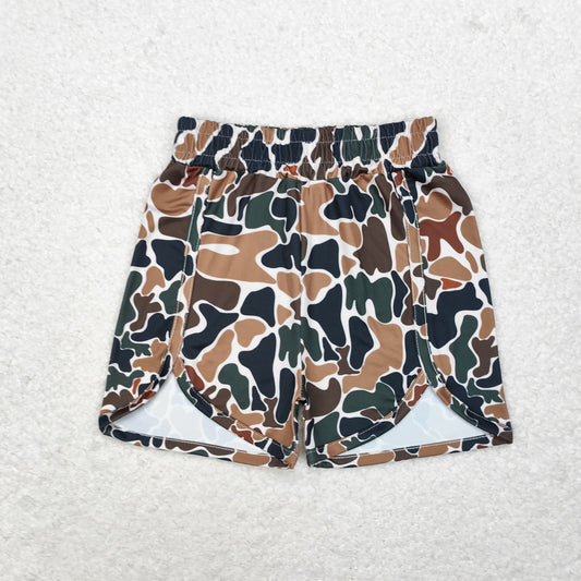 SS0354 Camouflage beige shorts high quality kids clothing wholesale casual