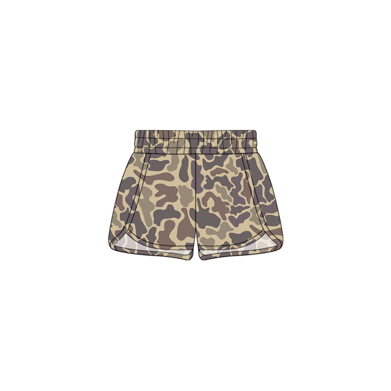 Preorder SS0373 Camo light brown shorts for girls