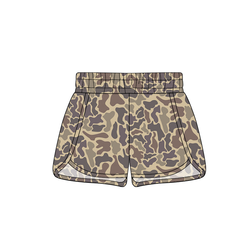 Preorder SS0374 Adult female camo light brown shorts