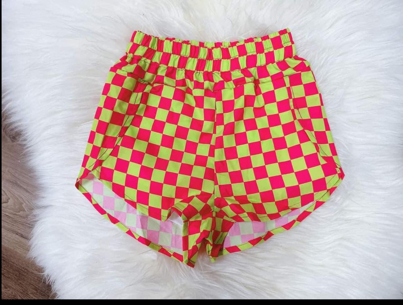 Preorder SS0378 Red and green plaid shorts