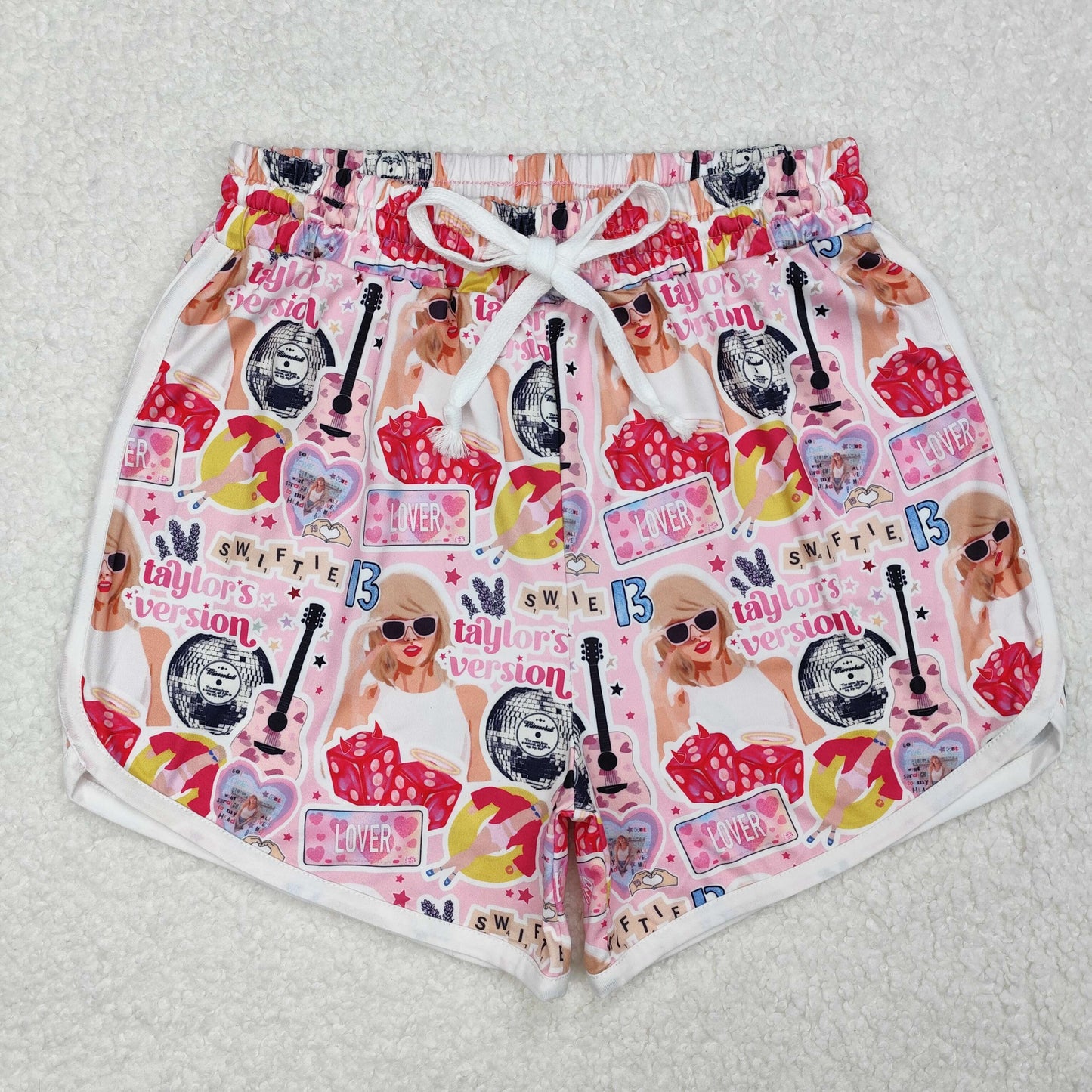 SS0420 Adult women's Taylor Swift Pink Shorts Girl summer boutique outfit RTS 202501
