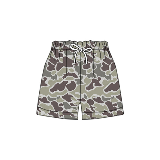 MOQ 5 Preorder SS0454-2 Boys Gray Green Camouflage Shorts 202510