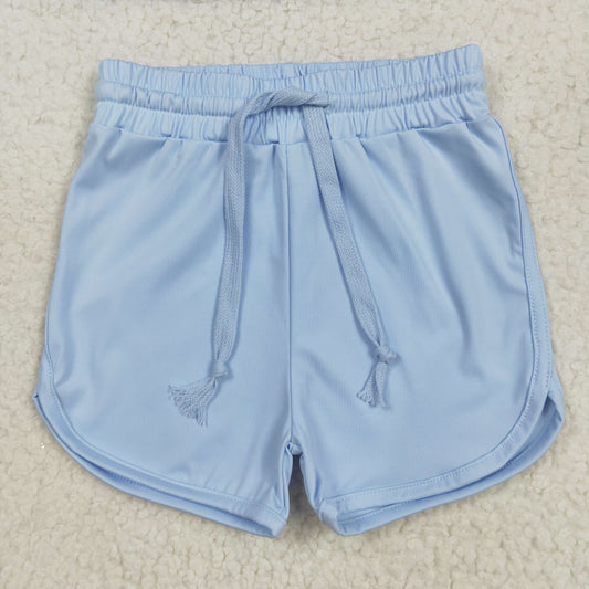 SS0505 Pure Blue Purple Yoga Shorts Girls boutique outfit 202505 RTS