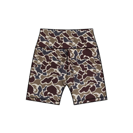 preorder SS0542 Brown Green Camo Cycling Pants Shorts Girls boutique outfit 202503
