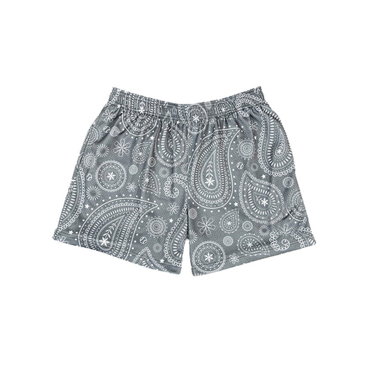 preorder SS0628 Boys Boutique Gray  Graphic Shorts 202507