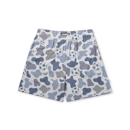 MOQ 8 preorder SS0655 Baseball Camouflage Boys Boutique Brown Shorts 202509
