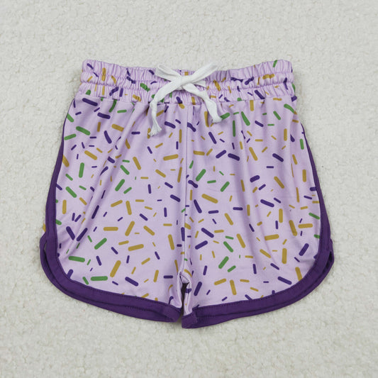 SS0656 Ice Cream Drip Light Purple Girls Shorts 202510 RTS