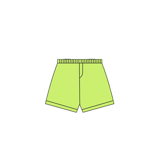 MOQ 8 preorder SS0666 Solid Grass Green Girls Yoga Shorts 202510