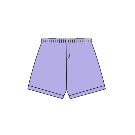 MOQ 8 preorder SS0670 Solid Purple Girls Yoga Shorts 202510