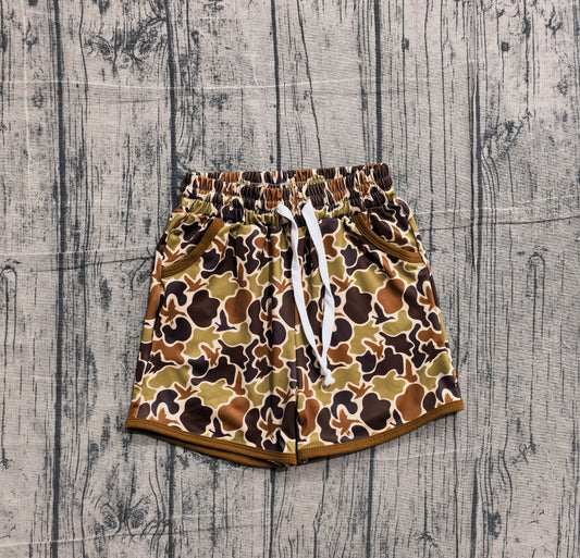 NO MOQ preorder SS0673 Deer Duck Hunting Camouflage Boys Shorts 202602