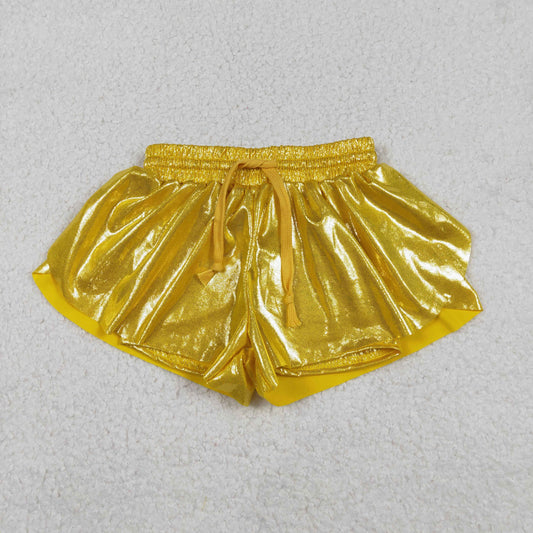 SS0687 Mardi Gras Girls Orange Leather Shorts 202512 RTS